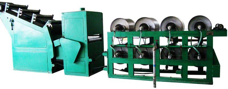 Cooling & folding machine